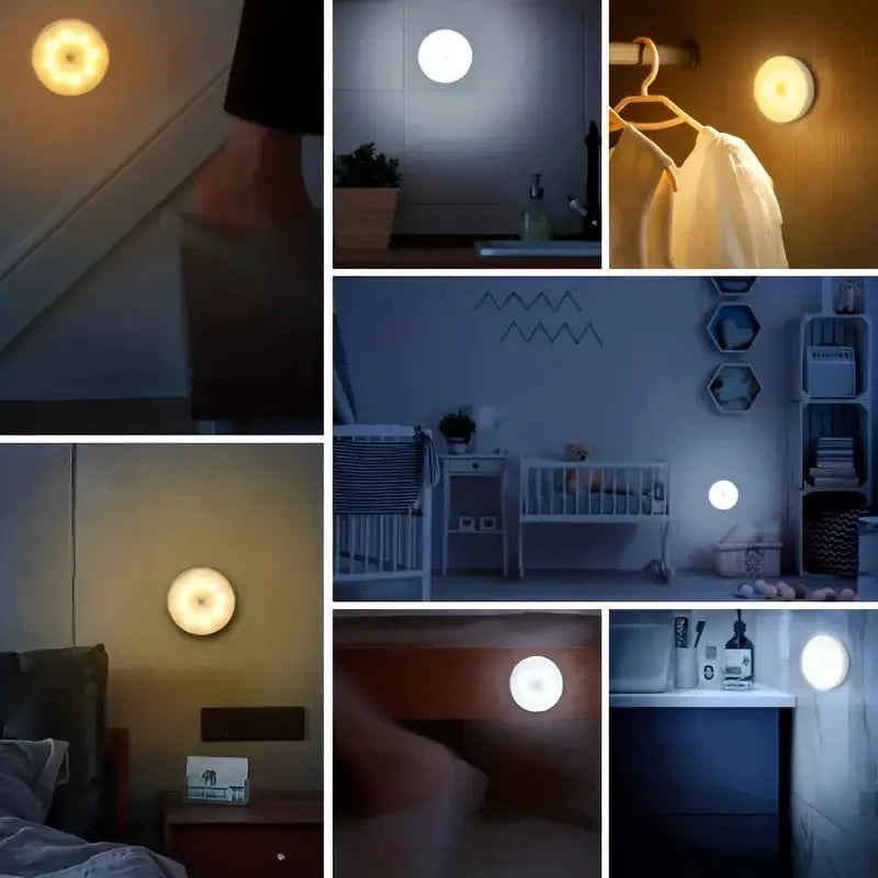 Wireless Motion Sensor Night Light | USB Rechargeable | Bedroom, Hallway & Staircase