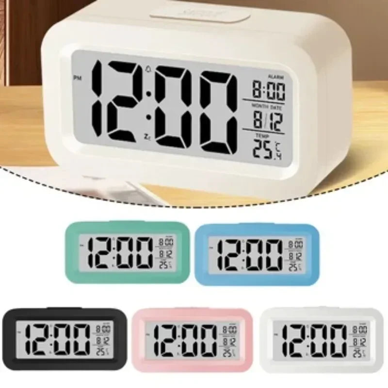 LED Digital Desk Clock | Alarm, Temperature & Date Display | Bedroom & Home Office