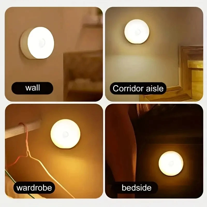 Wireless Motion Sensor Night Light | USB Rechargeable | Bedroom, Hallway & Staircase