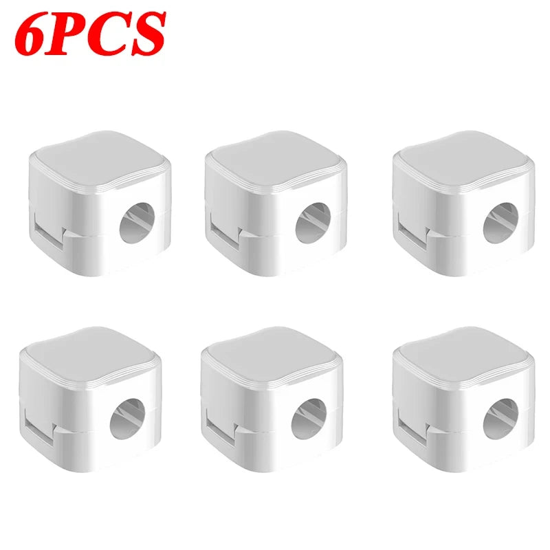 Magnetic Cable Organiser Clips | Adhesive Wire Holder | Home Office Desk Cable Management