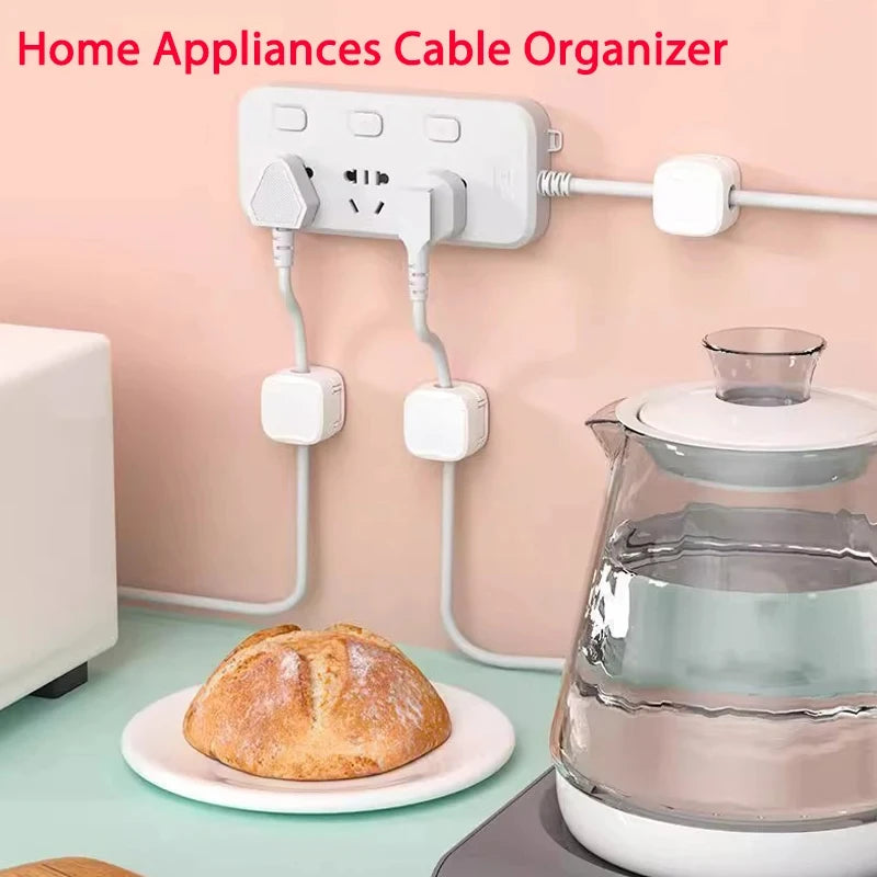 Magnetic Cable Organiser Clips | Adhesive Wire Holder | Home Office Desk Cable Management