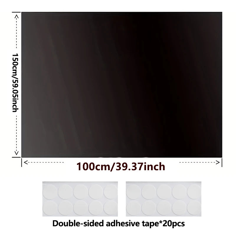 95-98% Blackout Curtain Cloth | Self-Adhesive Velcro Window Covering | Bedroom, Nursery & Shift Workers