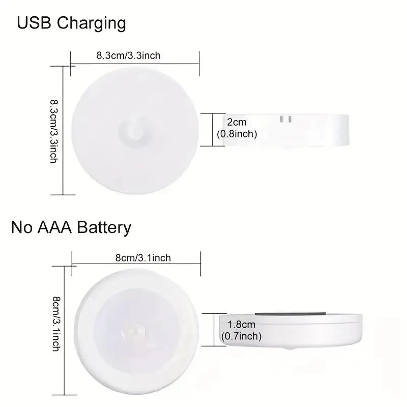 Wireless Motion Sensor Night Light | USB Rechargeable | Bedroom, Hallway & Staircase