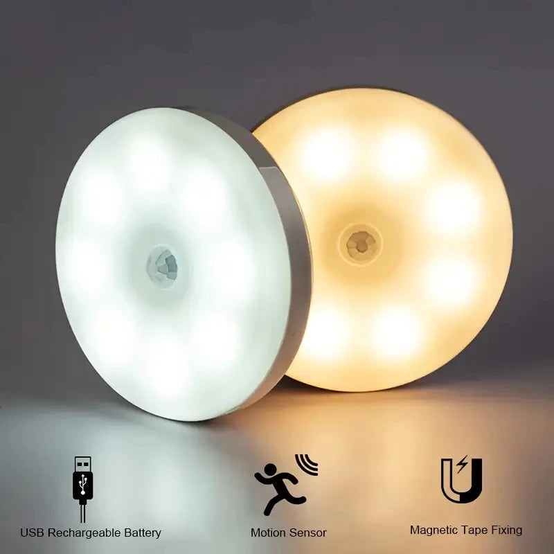 Wireless Motion Sensor Night Light | USB Rechargeable | Bedroom, Hallway & Staircase
