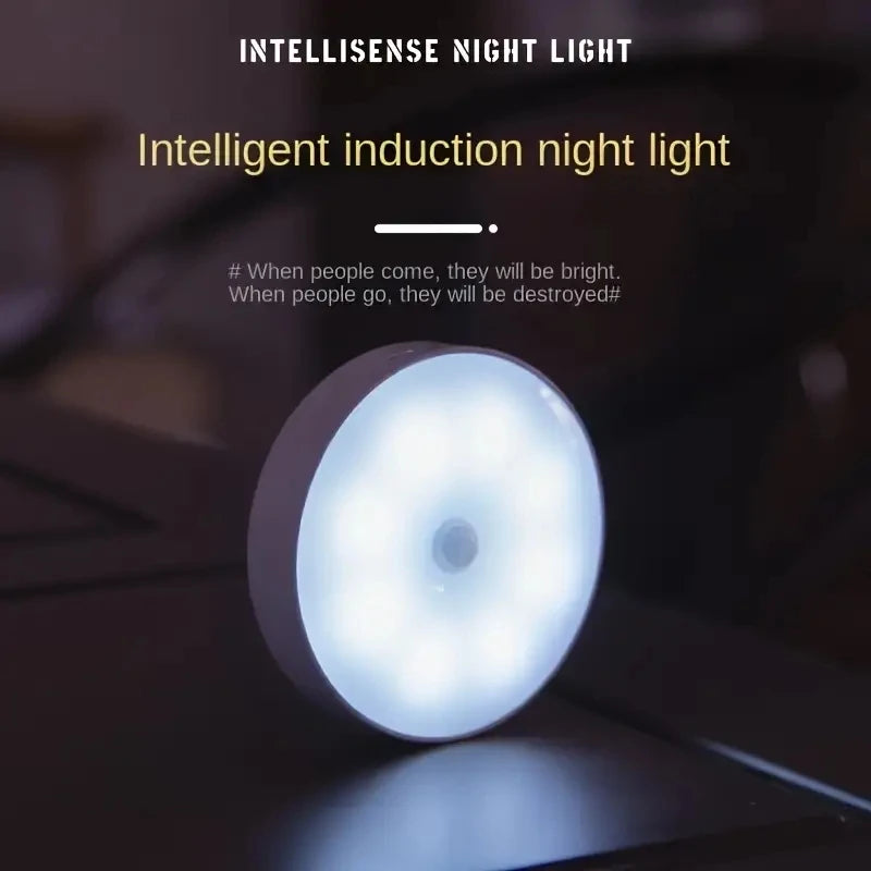 Wireless Motion Sensor Night Light | USB Rechargeable | Bedroom, Hallway & Staircase