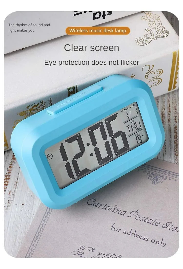 LED Digital Desk Clock | Alarm, Temperature & Date Display | Bedroom & Home Office