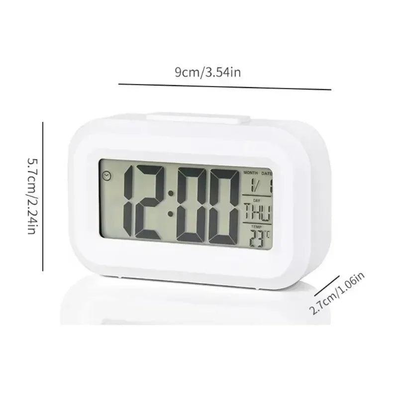 LED Digital Desk Clock | Alarm, Temperature & Date Display | Bedroom & Home Office