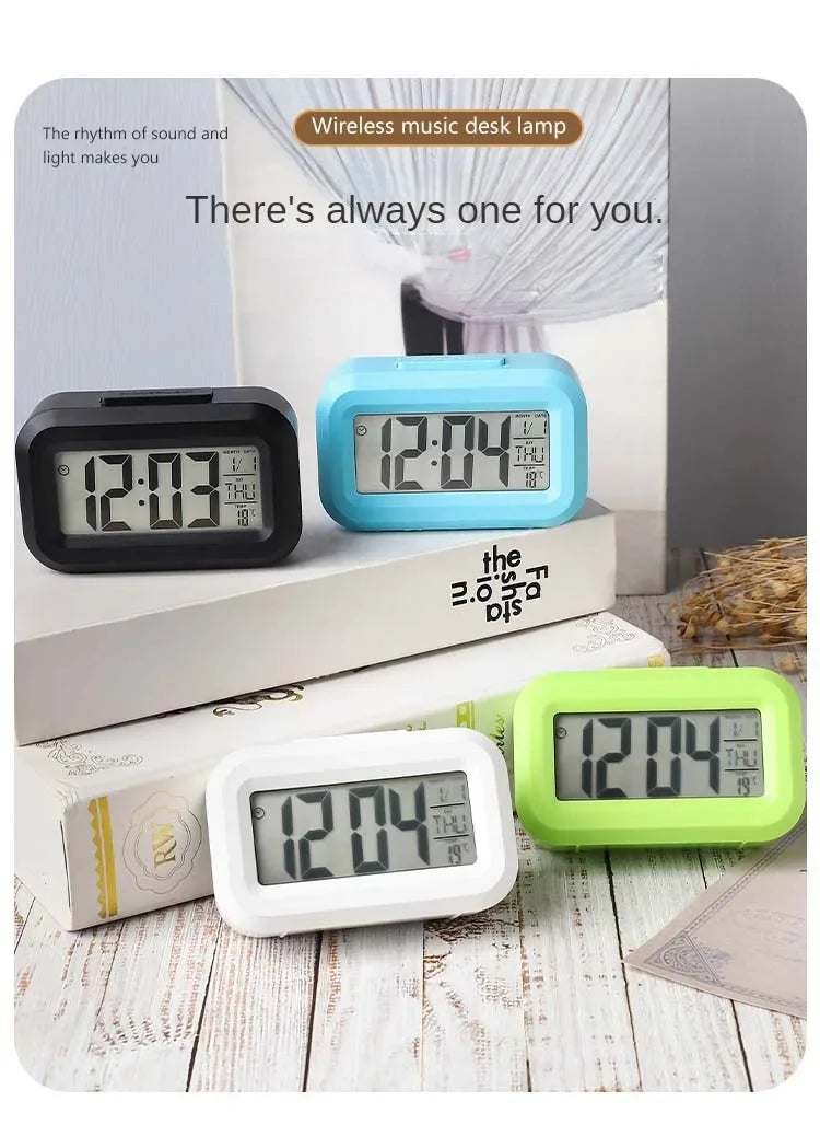LED Digital Desk Clock | Alarm, Temperature & Date Display | Bedroom & Home Office