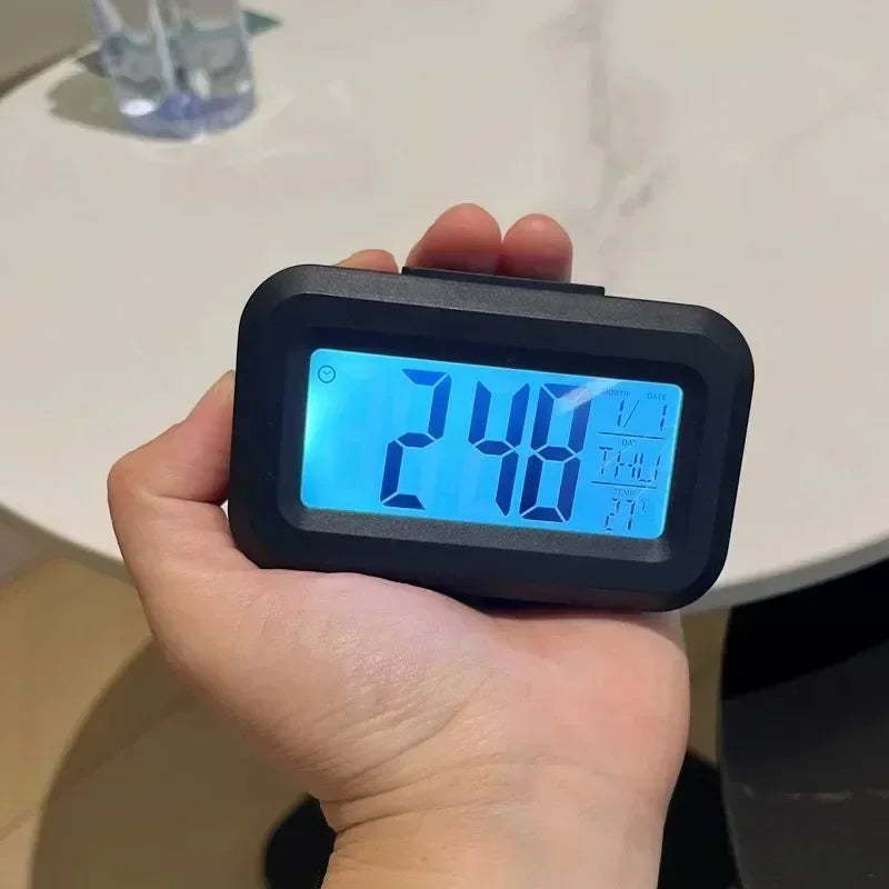 LED Digital Desk Clock | Alarm, Temperature & Date Display | Bedroom & Home Office