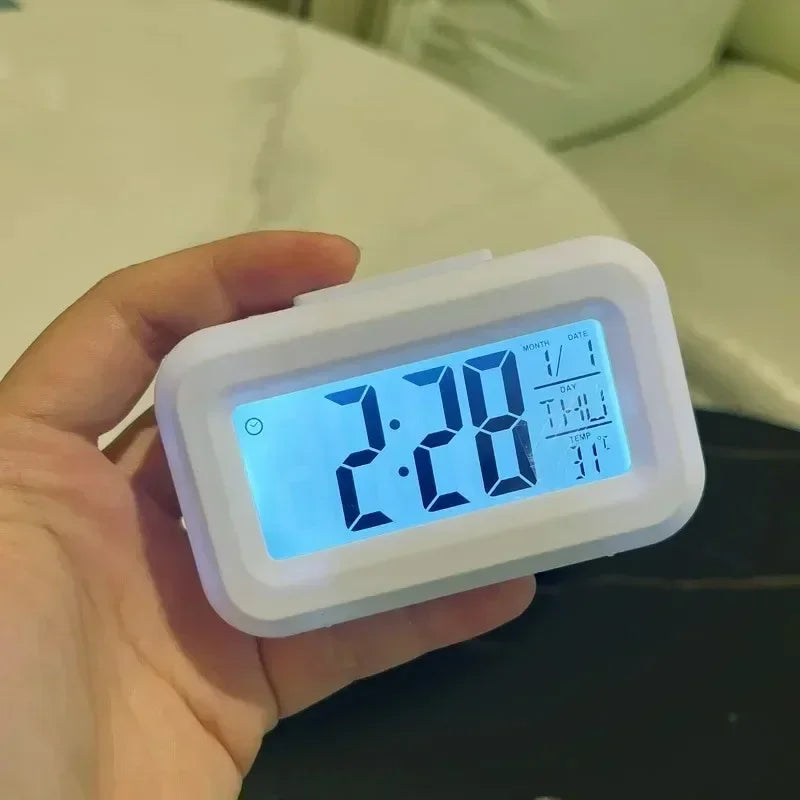 LED Digital Desk Clock | Alarm, Temperature & Date Display | Bedroom & Home Office